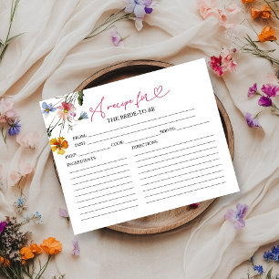 Cartes de recette de Fête des mariées de calligrap