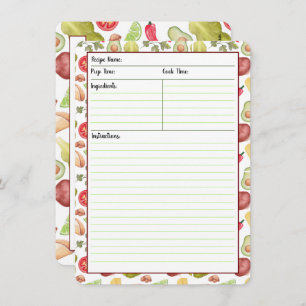 Cartes de recette de temps de taco