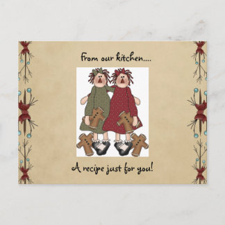 Cartes de recette de vacances