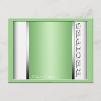 Cartes de Recette Vert clair Sophistiquées