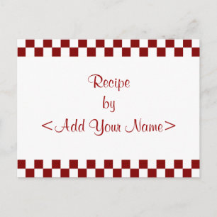 Cartes de recettes Cajun 4 x 6