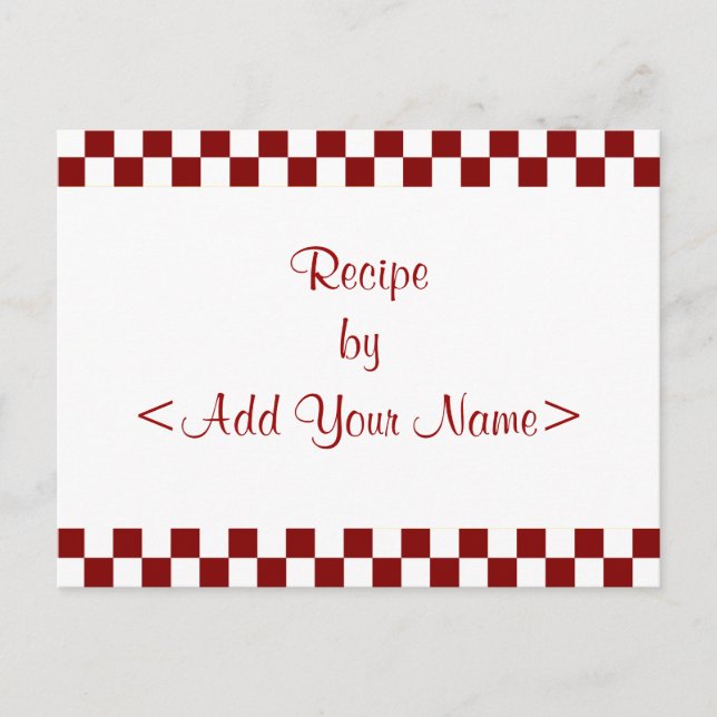 Cartes de recettes Cajun 4 x 6 (Devant)