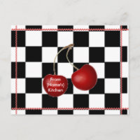 Cartes de recettes Cherry Retro