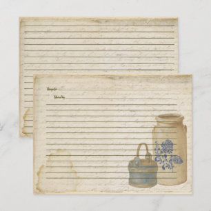 Cartes de recettes Crock et Blue Basket