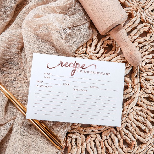 Cartes de recettes de Baby Shower calligraphiées é (Créateur téléchargé)