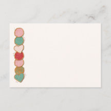 Cartes de recettes de biscuits