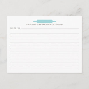 Cartes de recettes de broches à rouleaux