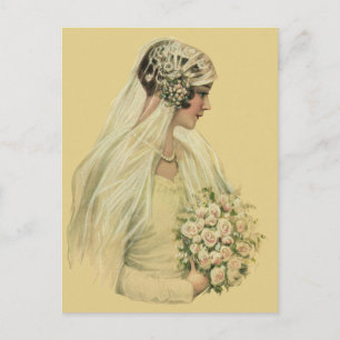 Cartes de recettes de douche de mariée victorienne
