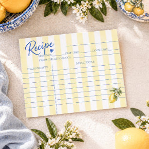 Cartes de recettes de douche nuptiale La Dolce Vit