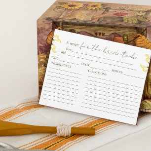 Cartes de recettes de Fête des mariées Calla Lily