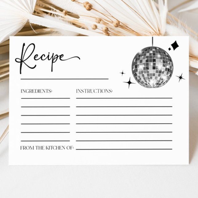 Cartes de recettes de Fête des mariées de boule Di (Créateur téléchargé)