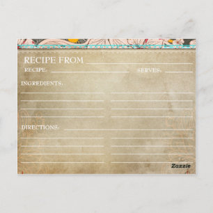 Cartes de recettes de Fête des mariées - Floral ru