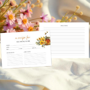 Cartes de recettes de Fête des mariées florale mie