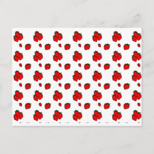 Cartes de recettes de fraises rouges
