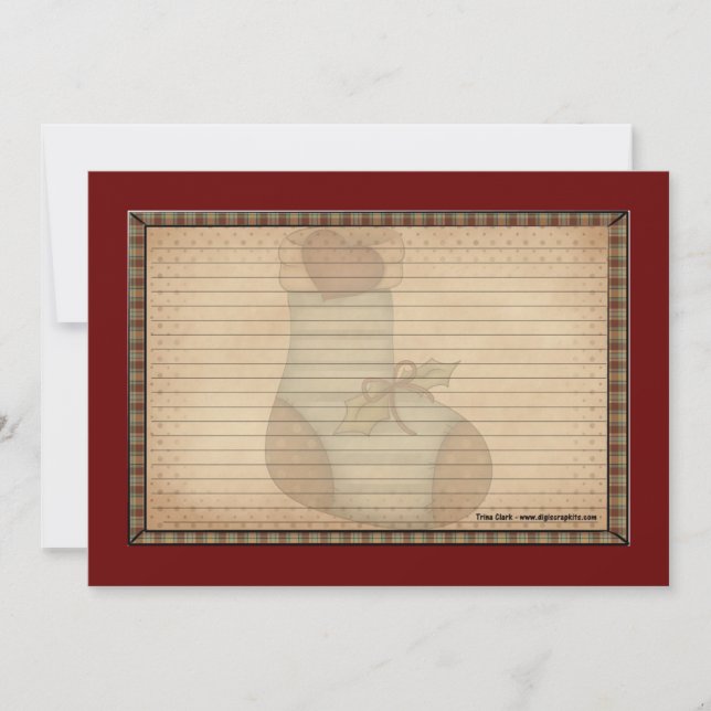 Cartes de recettes de vacances (Devant)