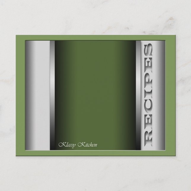 Cartes de recettes écossaises (Devant)