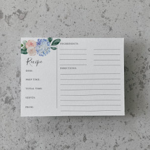 Cartes de recettes élégantes de Fête des mariées B