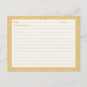 Cartes de recettes en carreaux romains