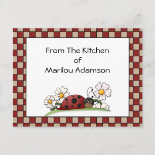 Cartes de recettes Lady Bugs
