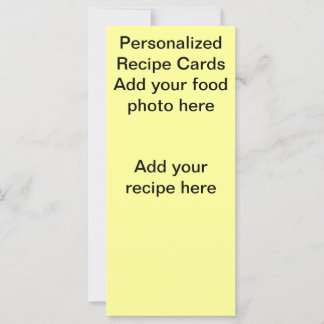 Cartes de recettes personnalisées