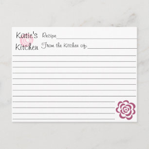 Cartes de recettes pour Baby Shower