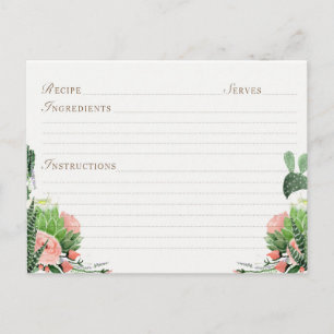 Cartes de recettes pour enterrement de vie de jeun
