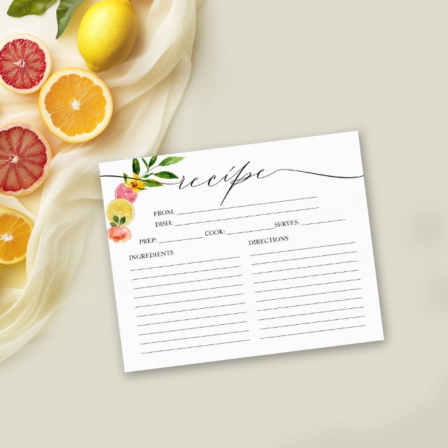 Cartes de recettes pour une fête de mariage Main S (Créateur téléchargé)