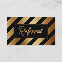 Cartes de recommandation rayures diagonales gras o