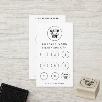 Cartes de récompense Logo Modernes Pour Le Client