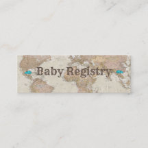Cartes de registre baby shower