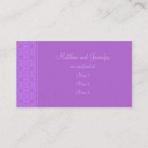 Cartes de Registre Cadeau Mariage Personnalisées