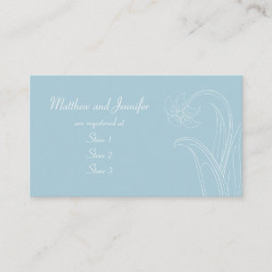 Cartes de Registre Cadeau Mariage Personnalisées