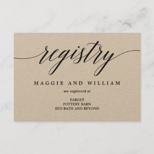 Cartes de Registre - Script moderne