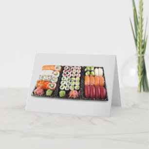 CARTES DE REMARQUE DE PLATEAU SUSHI