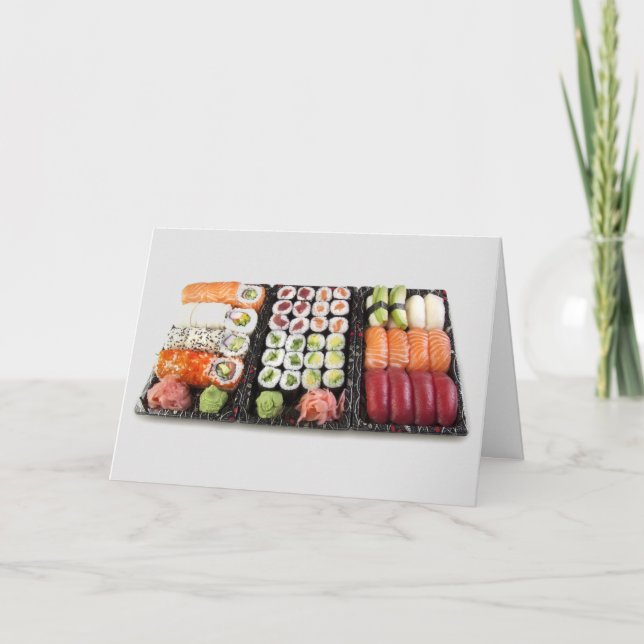 CARTES DE REMARQUE DE PLATEAU SUSHI (Devant)