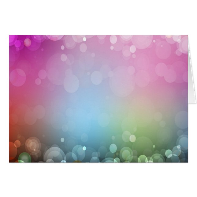 CARTES DE REMARQUE DESIGNER MULTICOLORED (Devant Horizontal)