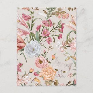 Cartes de remerciement à plat floral Roses roses C