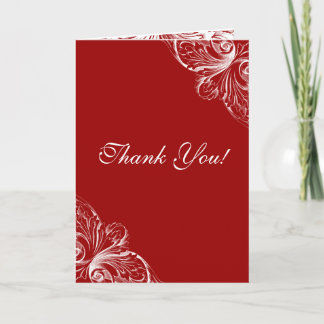 Cartes de remerciement Architecture Monogramme Rou