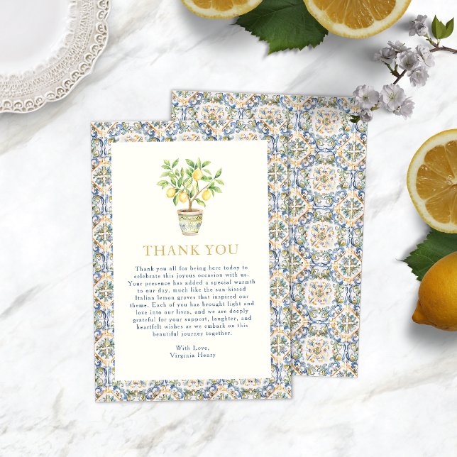 Cartes de remerciement au citron (Lemon Thank You Cards
)