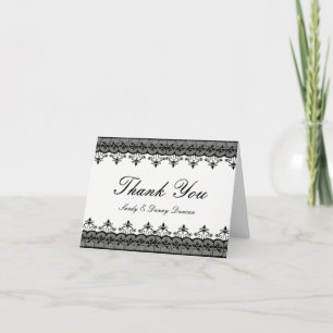 Cartes de remerciement Black Lace