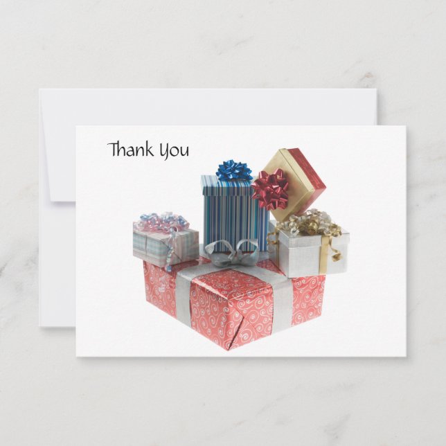 Cartes de remerciement Boîtes de cadeaux (Devant)