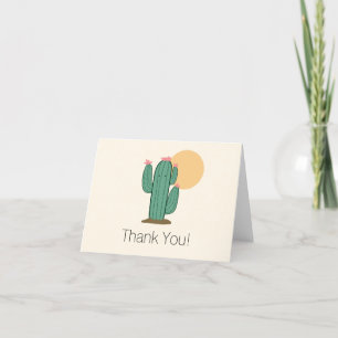 Cartes de remerciement Cactus Mignon Sud-Ouest