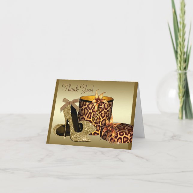Cartes de remerciement Chaussures à talons hauts e (Devant)