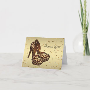 Cartes de remerciement Chaussures à talons hauts e