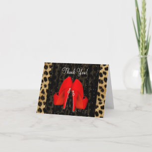 Cartes de remerciement Chaussures à talons hauts R
