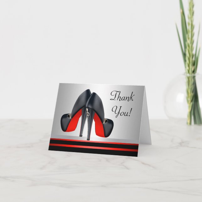 Cartes de remerciement Chaussures à talons hauts r (Devant)