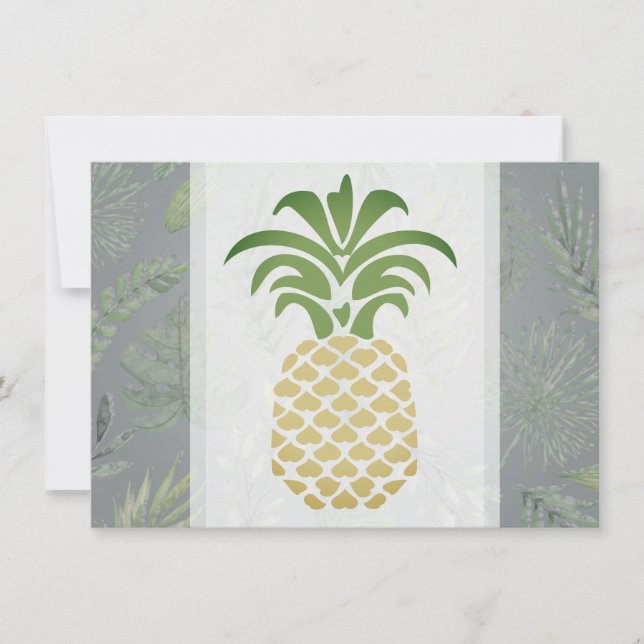 Cartes de remerciement Cœurs d'ananas (Devant)
