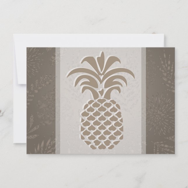 Cartes de remerciement Cœurs d'ananas (Devant)