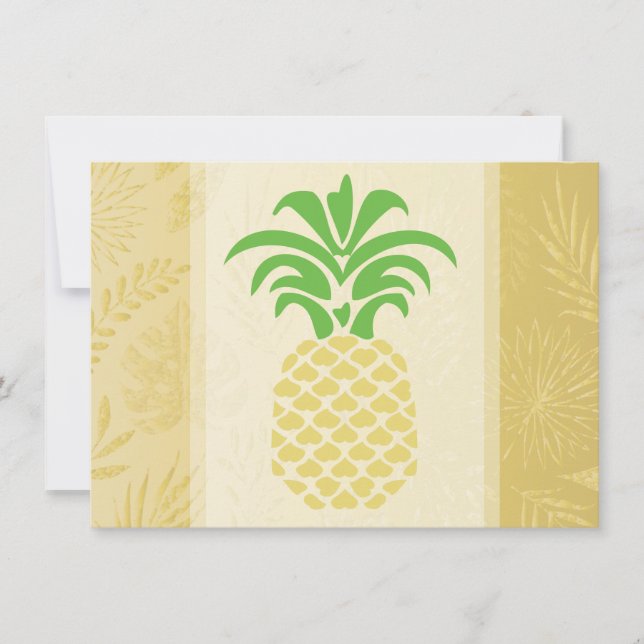 Cartes de remerciement Cœurs d'ananas (Devant)