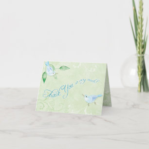 Cartes de remerciement contemporaines Birds 'n Swi